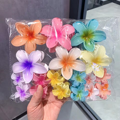 3Pcs/18Pcs Egg Flower Hair Clips Gradient Candy Color Flowers Suitable for Daily
