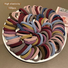 100pcs Seamless Elastic Hair Bands High Stretch Korean Style Daily – NEW