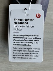 Lululemon Fringe Fighter Headband Diamond Dye Chrome Violet Verbena Grey 25240.
