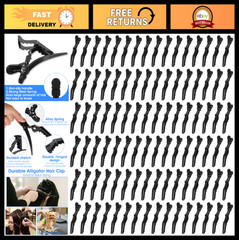 96 Pcs Hair Clips for Women – Alligator Styling Sectioning Clips, Wide Teeth & D