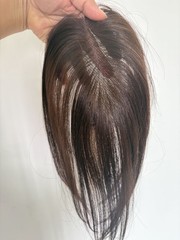 2.8″x4.7″Thin Lace 100%Human Hair Topper Cover Top Hairline Parting Line 10″~12″