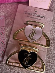 Juicy couture home gold hair clips nail clippers and basket set