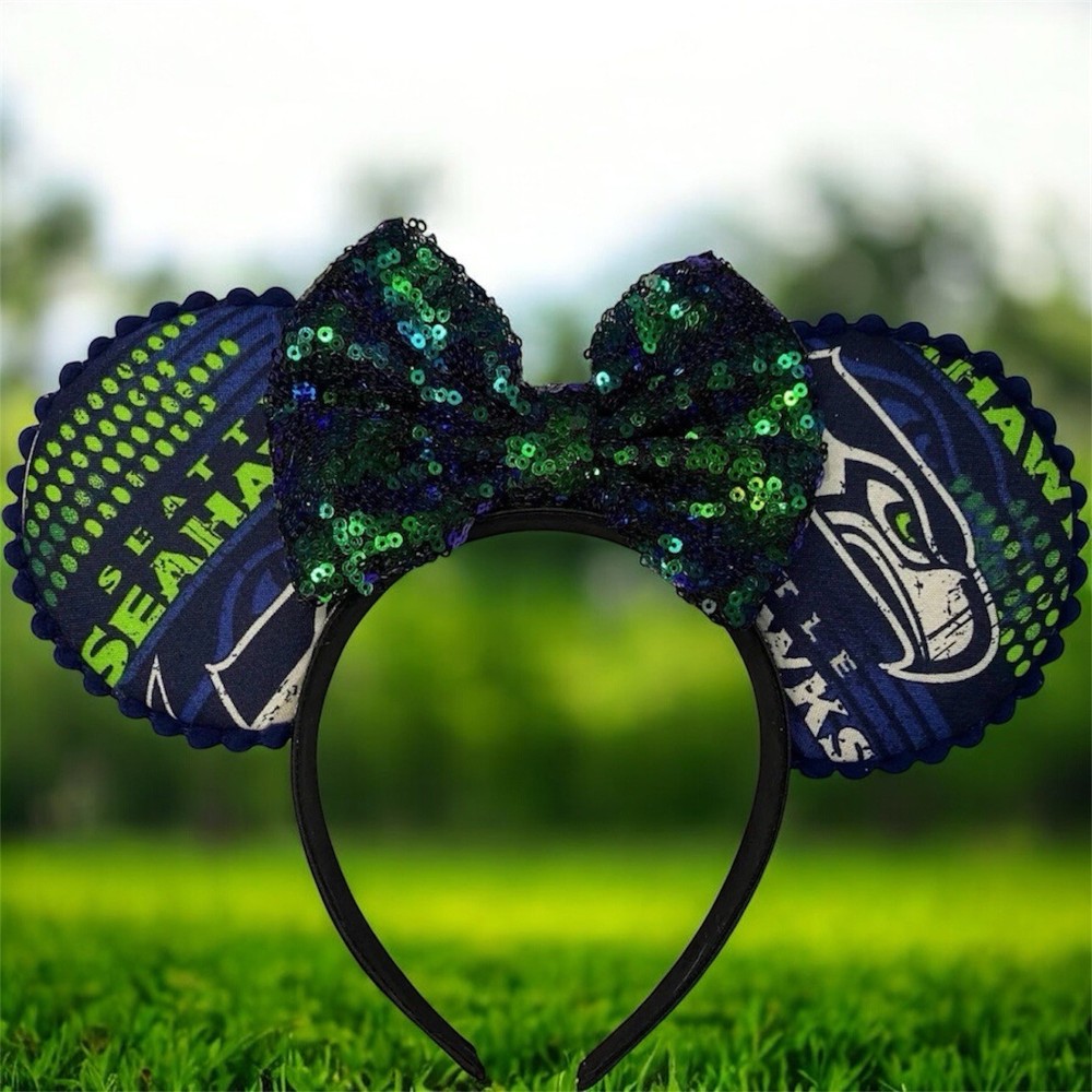 HANDMADE Mouse Ears/NFL/NFC West Mouse Ears/Seattle Seahawks