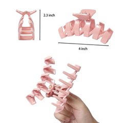COLLIBEL 6PCS Large Hair Claw Clips for 1 Count (Pack of 6), 6 Shiny colors