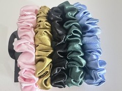 Silky Hair Ties Satin Scrunchies – Small Mini Scrunchy for Women