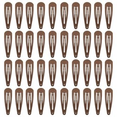 PIDOUDOU 40 Counts Brown Hair Clips, 2 Inch Metal Snap Hair Clips Barrettes f…