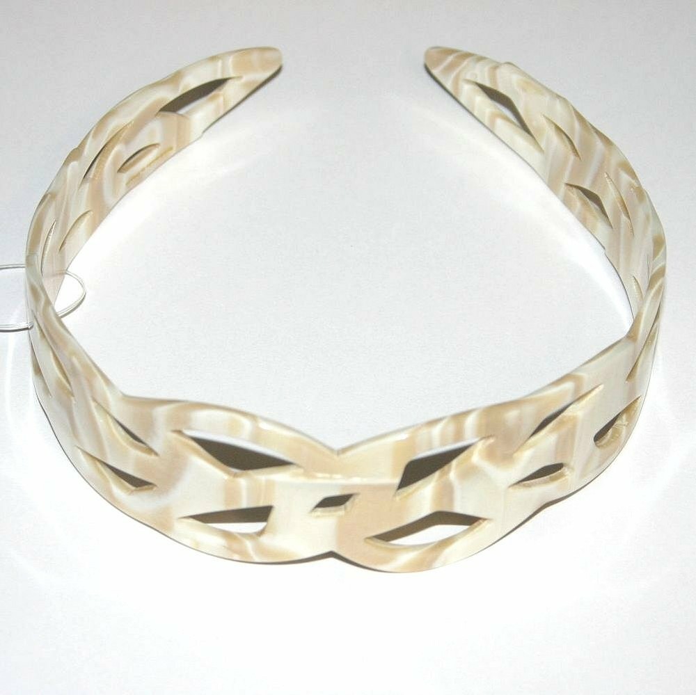 Navarro Headband Women Weave Braid Wide Pattern Hair Accessory Made in France
