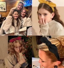 6 Packs HAIRBAND for Women Girls Cute Knotted Tie Head Bands with Bow Wide Re…