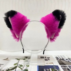 17 COLORS Girl Furry Cat Fox Animal Ear Hairpin Faux Fur Headband Cosplay Decor✔