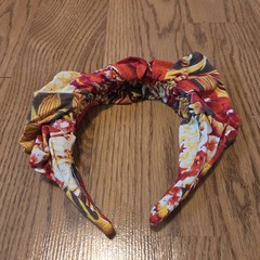 Fly By Night Crown Floral Headband Scrunchie Hair Accessory Artisan Boho Classic