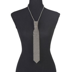Fashion Necktie for Woman Business Meetings Pearl Necktie Handmade Neckwear
