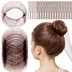 FANDAMEI Hair Net for Kids, Invisible Nets 1 Count (Pack of 1), Brown