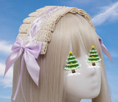 Pink Purple Blue Lolita Headdress Bow Lolita Headband Cosplay Accessories USA