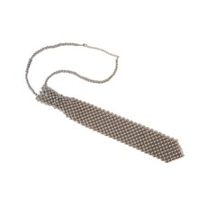 Fashion Necktie for Woman Business Meetings Pearl Necktie Handmade Neckwear