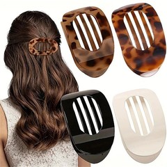 4Pcs Flat Hair Clips Matte Alligator Large Hair Claw Clips Thick Thin Hair Stron
