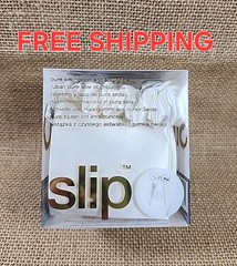 Slip Silk Scrunchie 3 Set Bunny Ears Caramel White Pink Nude Pastels Limited Edi