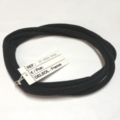 Delsol Women Hair Soft Headband Black White Wide Cloth Fabric VTG Made in France