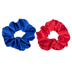 Silk Hair Scrunchies Red Blue Mulberry Silky Scrunchy Large for Women Girls Curl