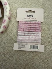 NWT LoveShackFancy x Target Goody Ikat Rose Seamless Elastic 10CT and headband