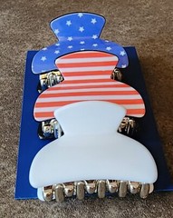 JULY 4TH HAIR CLIPS Celebrate Together Kohl’s RED~WHITE~BLUE SHIPS FREE!!