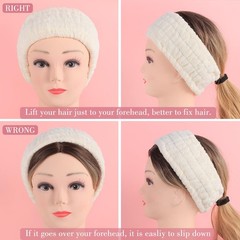 9 Pcs Spa Headband for Washing ,Skincare Headband and Wristband Set,Teen Girl…