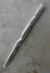 JWL Aluminum 6″ Silver Conical Spiral Hair Stick Fork Unbreakable Waterproof