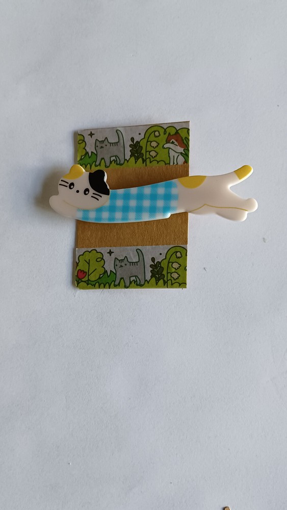 plastic, metal clip, cat barrettes