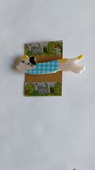 plastic, metal clip, cat barrettes