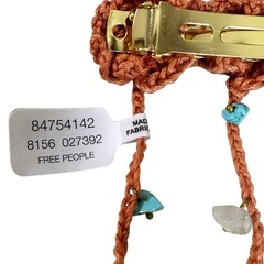 Free People Bohemian Crochet Ariana Ost Blooms Barrette NWT Semi Precious Stones