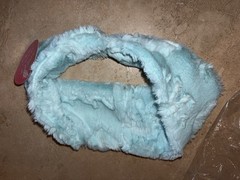 NWT Sew Sweet Minky Design Blue Makeup Spa Washing Face Headband