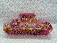 The Winx Club X SHEIN Stylish Shiny Rose Pink Printed Hair Clip Bloom Stella