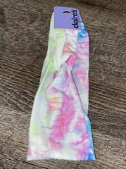Claires Tie-Dye Pink Purple Blue Head Wrap Headband Hair Accessory