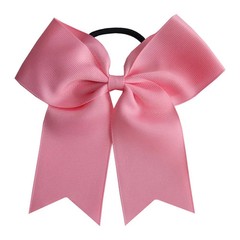 Cheer Bow Hair Bands 6 Inch Large Ponytail Ribbon Girls Headwear 2PCS Set