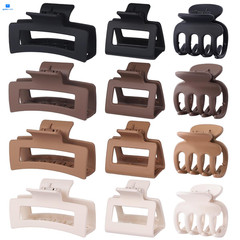SMKSL 3 Styles Hair Clips for Women Small Medium 1 Count (Pack of 12), Brown