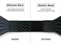 Moisture Wicking Sports Headband Sweat Band Elastic Wide Hair Band for Men Women
