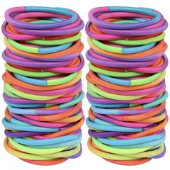 120 Pcs No Damage Elastics Hair Ties, Assorted Hair Bands Perfect for Medium …