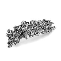Metal Barrettes Flower and Butterfly Hairpin Large Hand Crafted Fashion Hair …