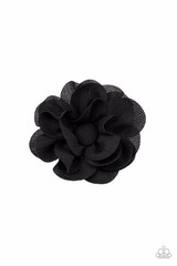 Paparazzi hair clip Summer Soirée – Black Chiffon Hair Flower Clip