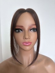 2.8″x4.7″Thin Lace 100%Human Hair Topper Cover Top Hairline Parting Line 10″~12″