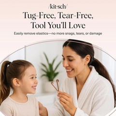 Kitsch Elastic Hair Tie Cutter Tool – Gentle, No Pull For Easy Elastic Bands For