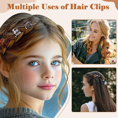 70 Pcs Mini Hair Claw Clips, Small Hair Clips for Women Girls, Non Slip Tiny Jaw