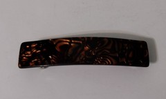 Vintage 80s Lot Of 5 Barrettes Hair Accessories Metal Spring Clasp Plastic Metal