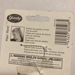 Goody 2 Open Rectangular Fashion Plastic Claw Clips (2 Diff Sets) 2001 New G46