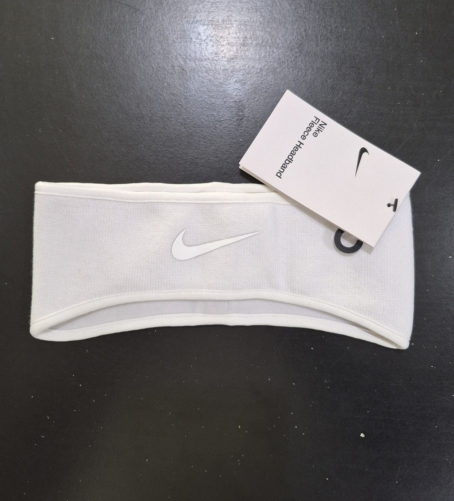 Nike Unisex Adult Knit Fleece Warm Headband OSFM Color White FREE SHIP $18