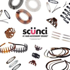 Scunci Plastic Side Hair Combs, Black, Clear, and Tortoise Shell, 12 Ct US