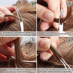 WILLBOND 12 Pieces Interlocking Tool Dreadlocks Kit, Easyloc Hair Tool for Ma…