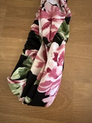 ICING by Claire’s Twisted Knot Headband Floral Print Stretch Hair Accessory New