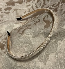 Pearl Headband Beaded Embellished Gold Elegant Headband Hair Accessory