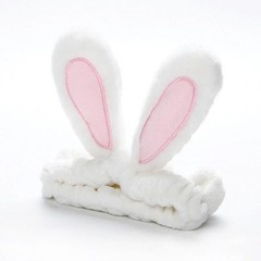 Plush Bunny Ear Spa Headband Cute Bow Makeup Face Wash For Women Girls ​