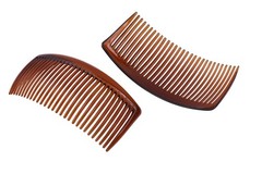 Plain Acrylic Side Hair Comb-Curved Long Large Hair Side Combs For French Twist